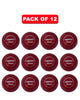 WHACK 2 Piece County Leather Cricket Ball Bundle - 156gm - Red/White - Pack of 6x or 12x