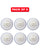 WHACK 2 Piece County Leather Cricket Ball Bundle - 142gm - White - Pack of 6x or 12x
