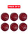 WHACK 2 Piece County Leather Cricket Ball Bundle - 156gm - Red - Pack of 6x or 12x