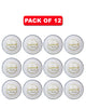 WHACK 2 Piece County Leather Cricket Ball Bundle - 156gm - White - Pack of 6x or 12x