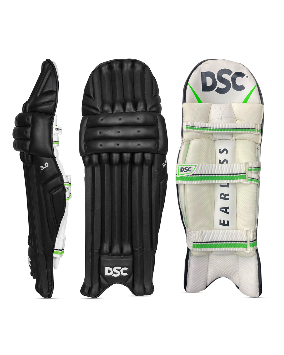 DSC 3.0 Cricket Batting Pads - Adult - Black