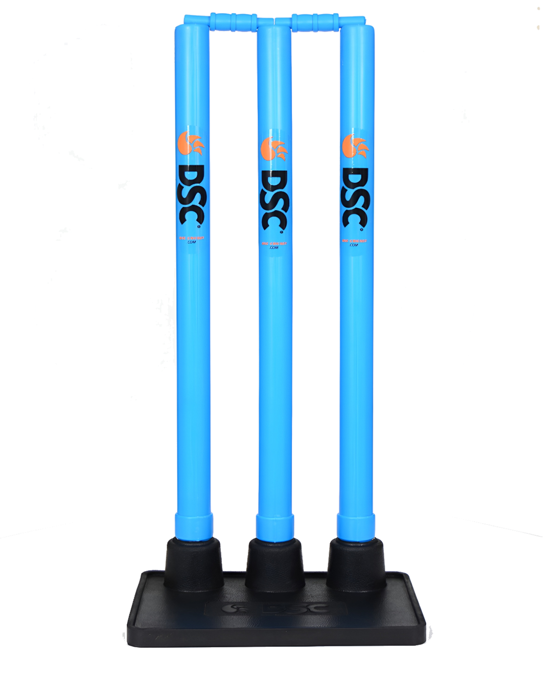 DSC Plastic Training Stumps Set With Rubber Base (Flexi Stumps Set)