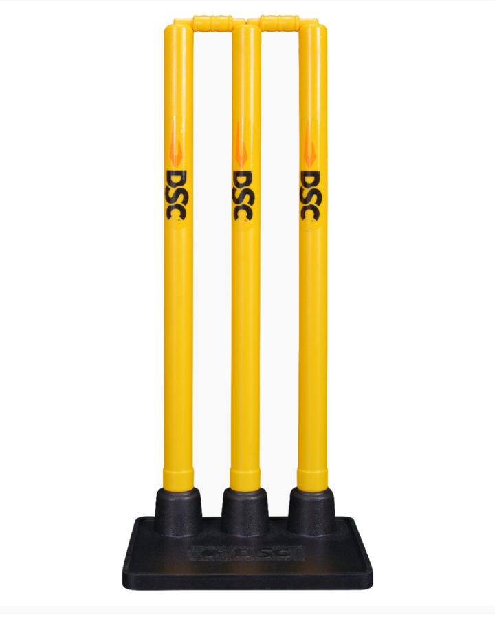 DSC Plastic Training Stumps Set With Rubber Base (Flexi Stumps Set)