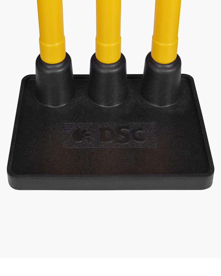 DSC Plastic Training Stumps Set With Rubber Base (Flexi Stumps Set)