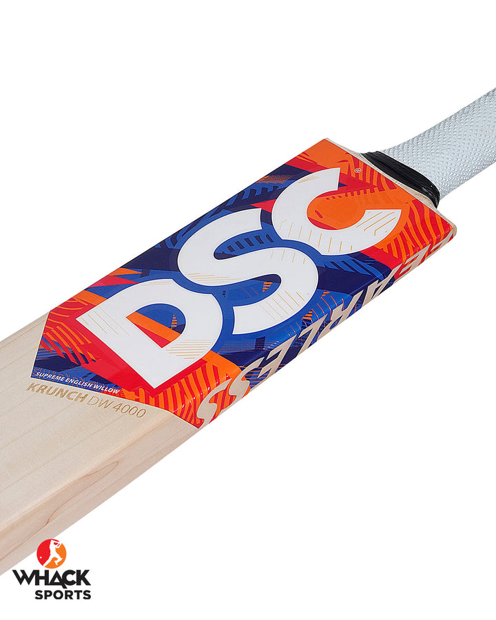 DSC Krunch DW 4000 English Willow Cricket Bat - SH