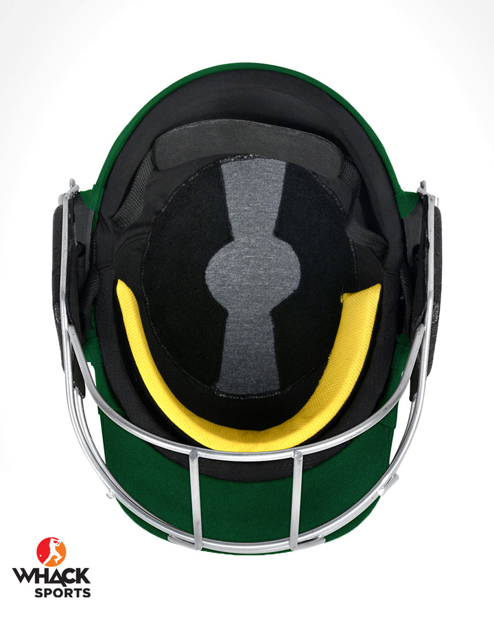 DSC Scud Stainless Steel Cricket Batting Helmet - Green - Senior