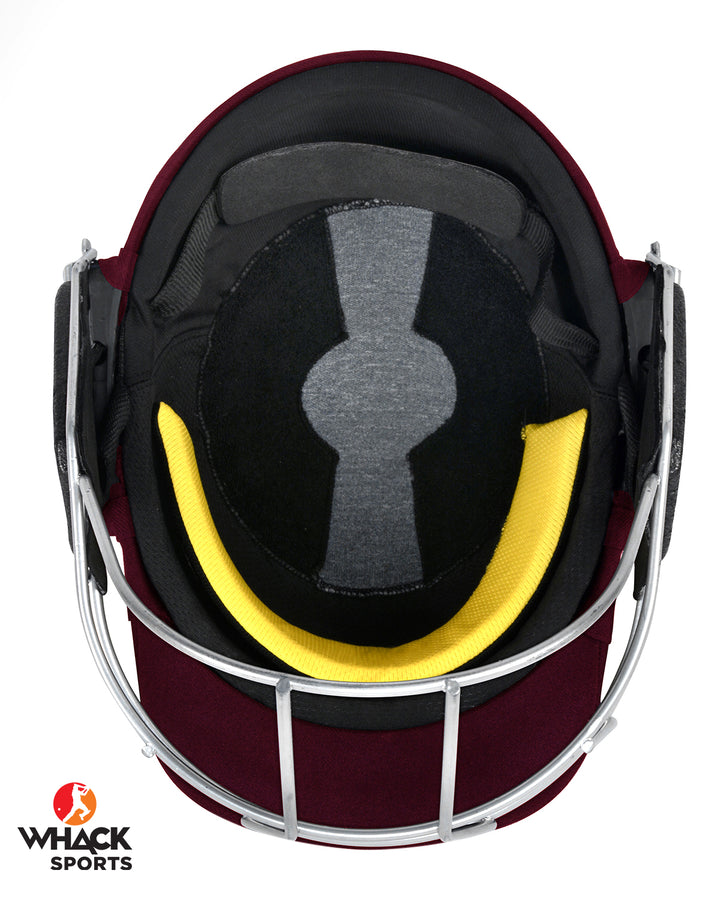 DSC Scud Stainless Steel Cricket Batting Helmet - Maroon - Senior
