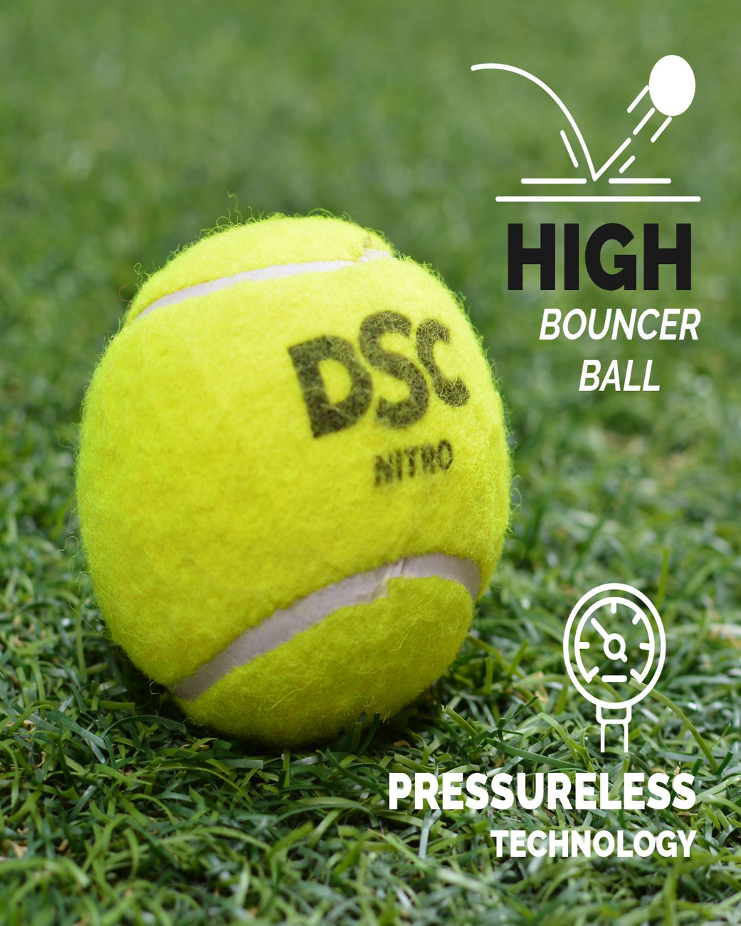 DSC Nitro Heavy Tennis Cricket Ball