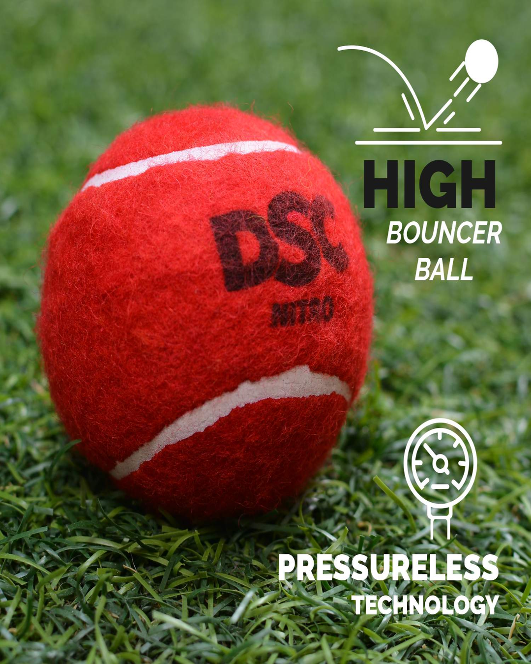 DSC Nitro Heavy Tennis Cricket Ball