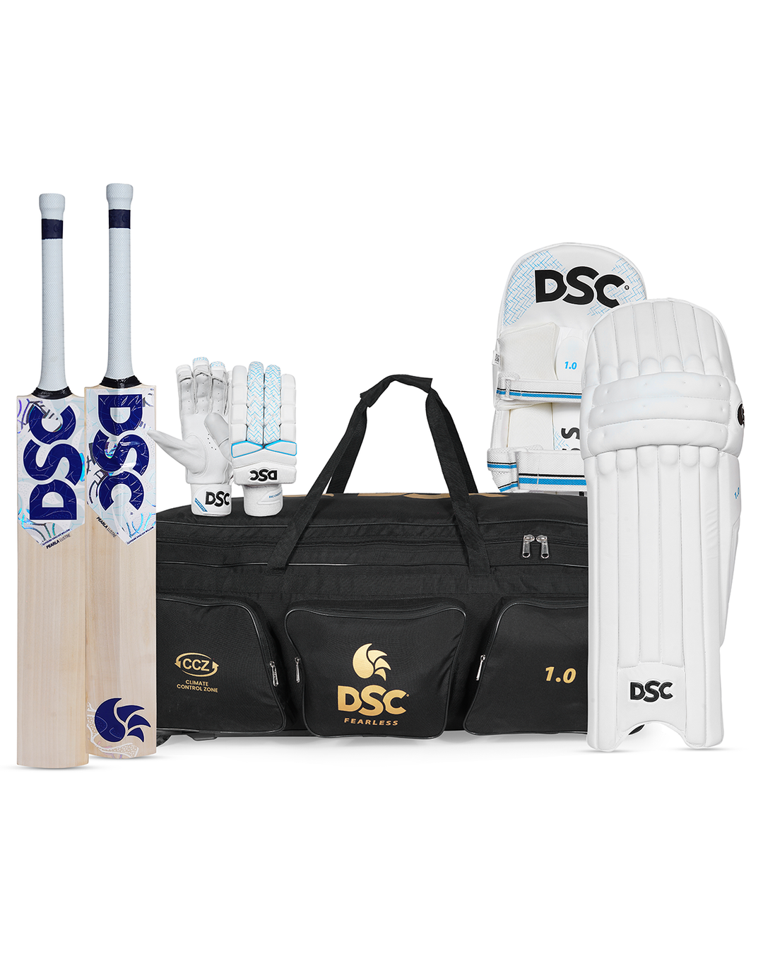 DSC Pearla Lustre Cricket Bundle Kit - Senior