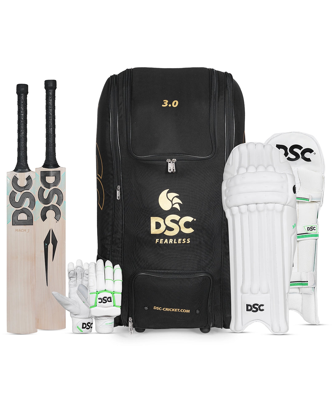 DSC Xlite Mach 3 Cricket Bundle Kit - Senior