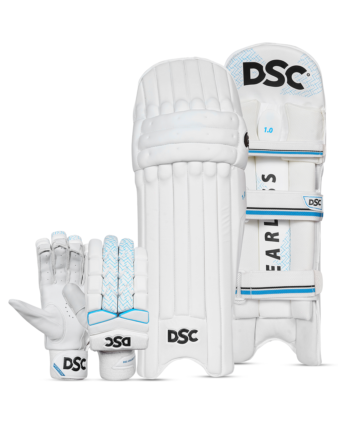 DSC 1.0 Batting Pads and Gloves Bundle - Adult