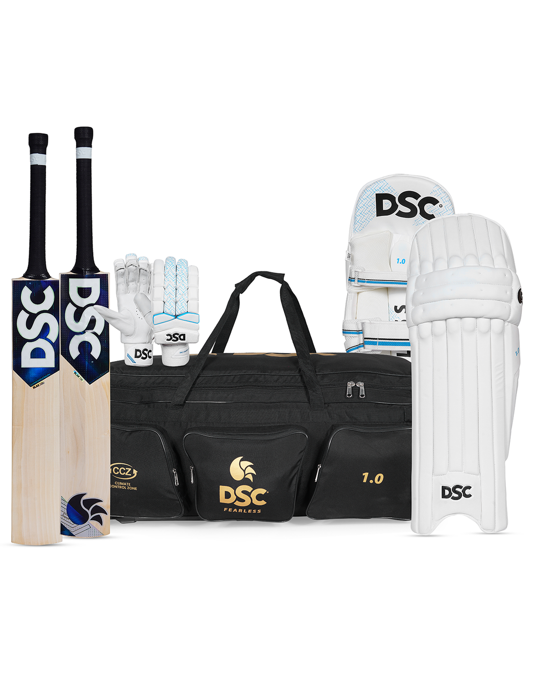 DSC Blak 100 Cricket Bundle Kit - Senior