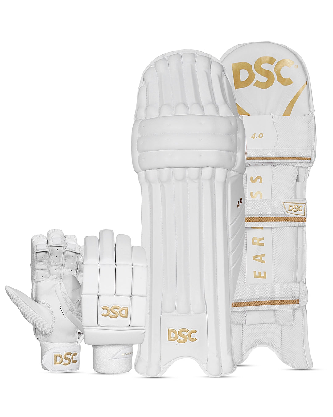 DSC Elite Batting Pads and Gloves Bundle - Junior