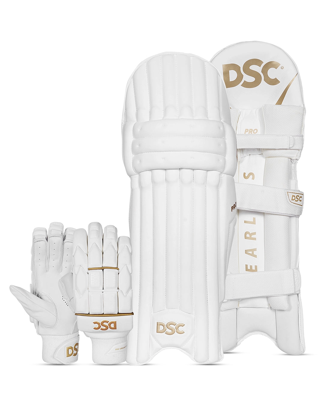 DSC Pro Batting Pads and Gloves Bundle - Adult