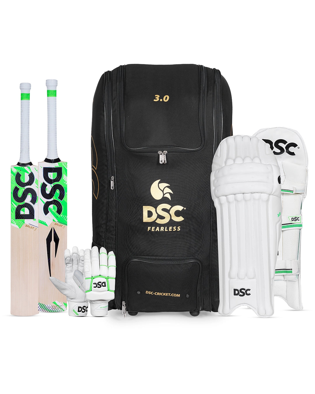 DSC Spliit 3 Cricket Bundle Kit - Senior