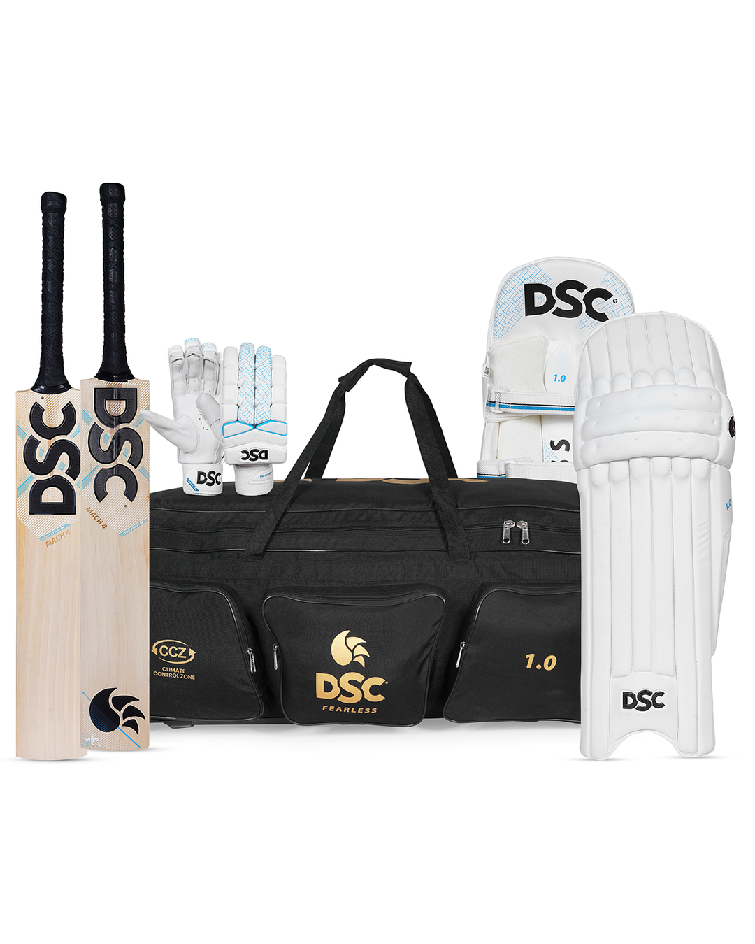 DSC Xlite Mach 4 Cricket Bundle Kit - Senior