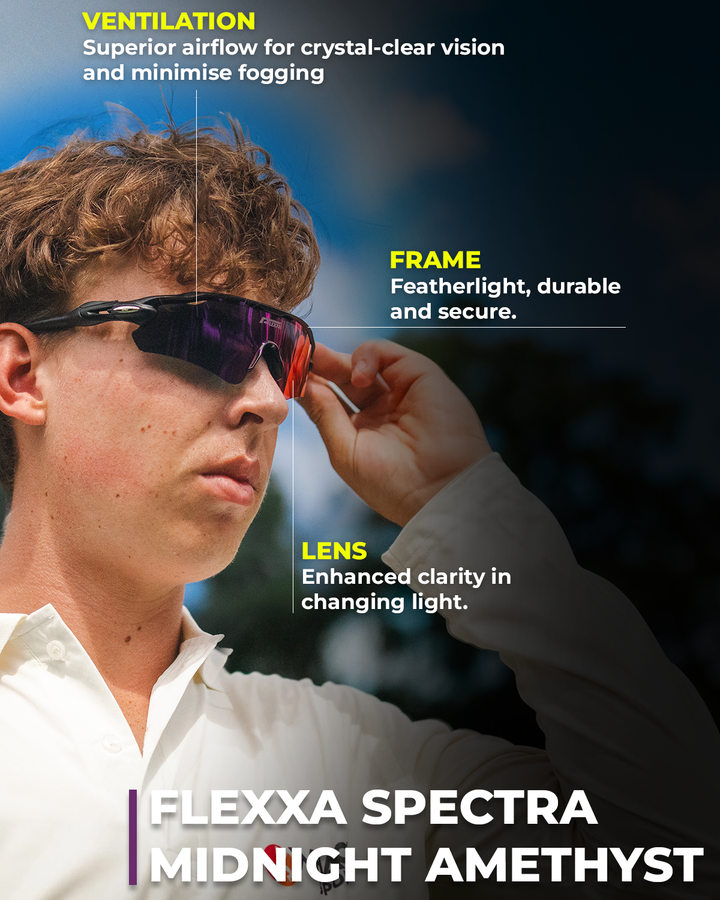 Flexxa Spectra Midnight frame with Amethyst lens