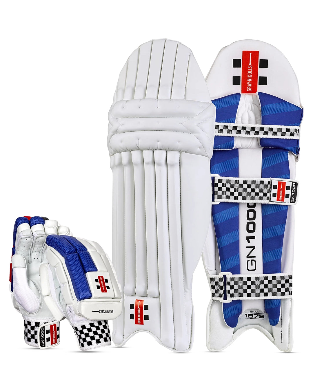 Gray Nicolls 1000 Batting Pads and Gloves Bundle - Youth