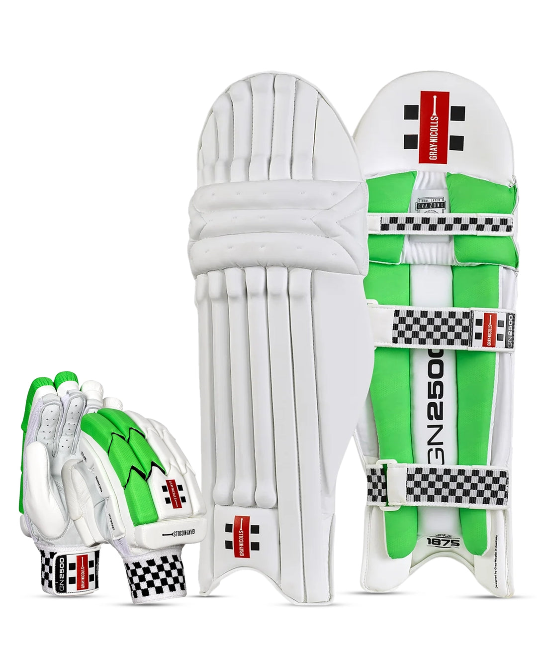 Gray Nicolls 2500 Batting Pads and Gloves Bundle - Adult