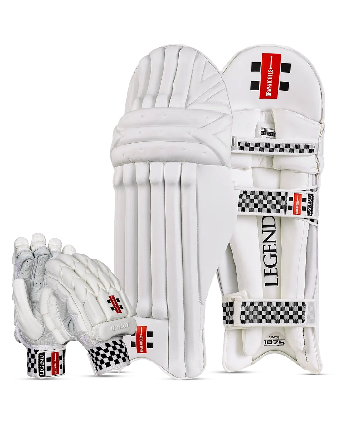 Gray Nicolls Legend Batting Pads and Gloves Bundle - Adult