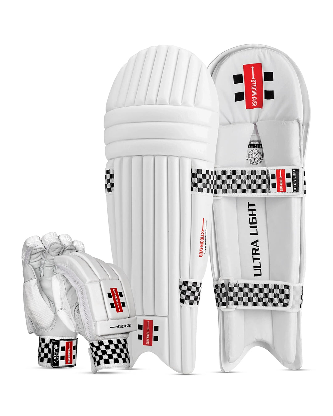 Gray Nicolls Ultra Light Batting Pads and Gloves Bundle - Adult