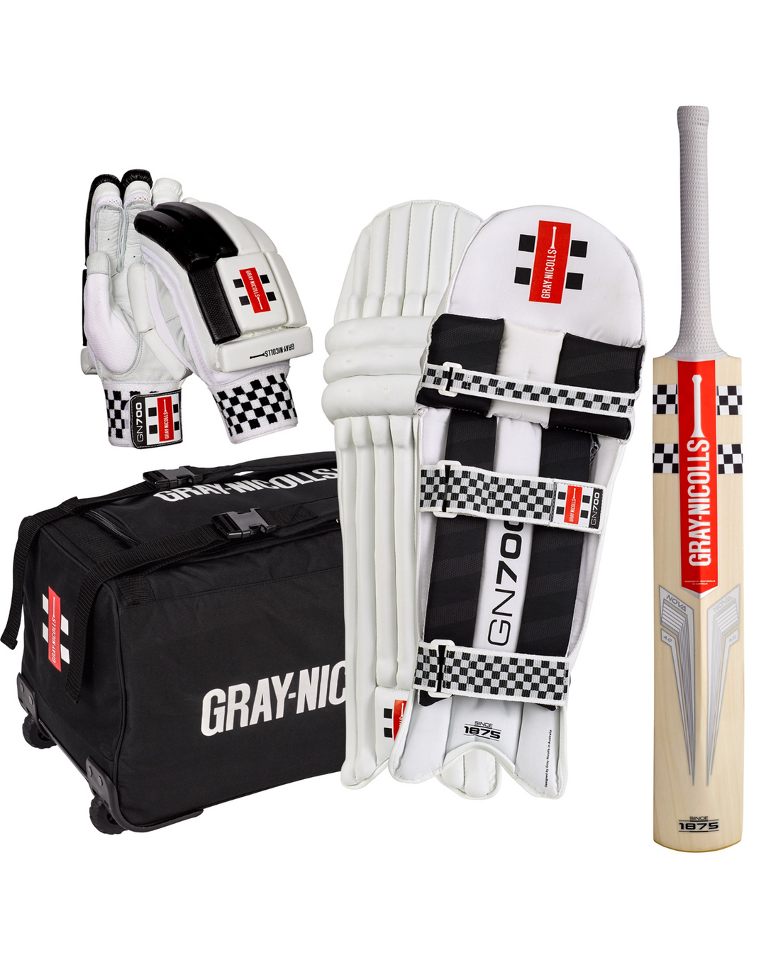 Gray Nicolls Nova 4.0 English Willow Cricket Bundle Kit/Set - Youth