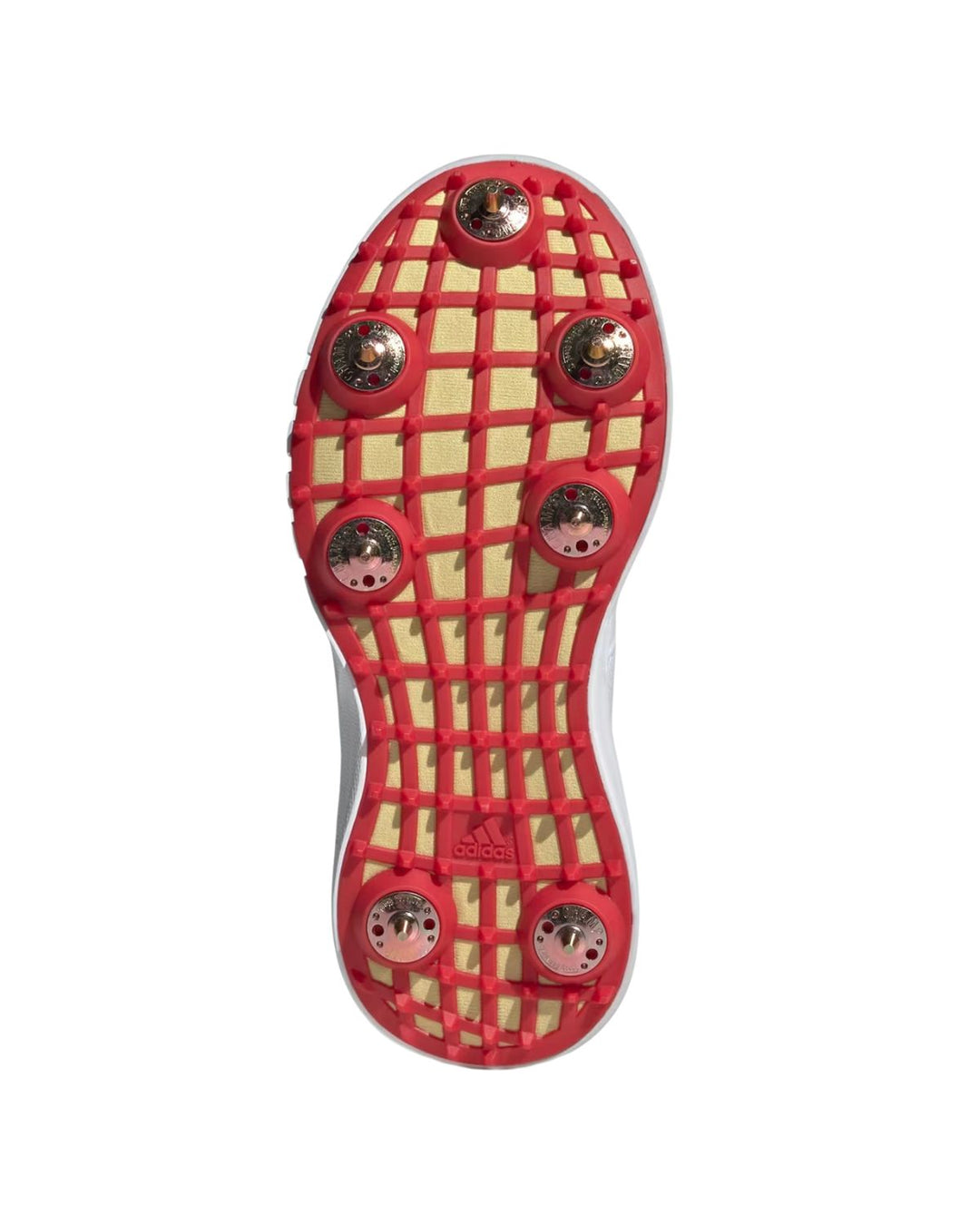 Adidas Howzat IH8168 Junior Cricket Shoes - Steel Spikes - Red/Gold