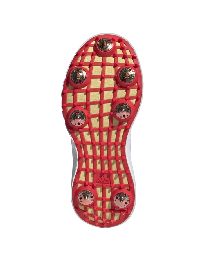 Adidas Howzat IH8168 Junior Cricket Shoes - Steel Spikes - Red/Gold