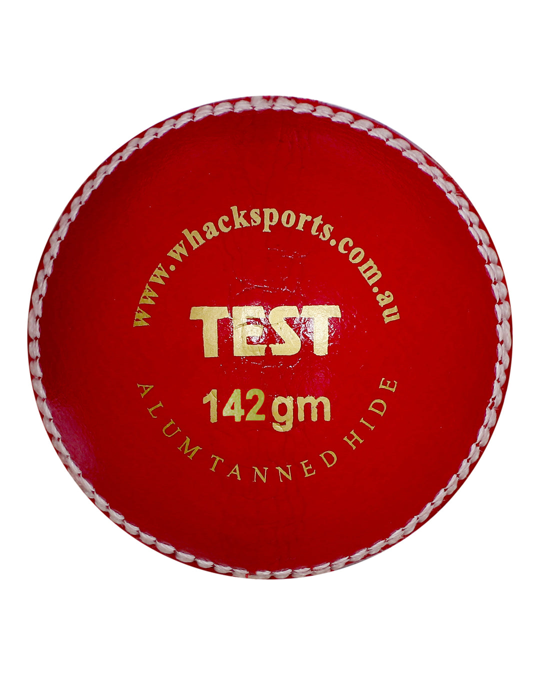 WHACK Test Leather Cricket Ball - 4 piece - 142gm - Red
