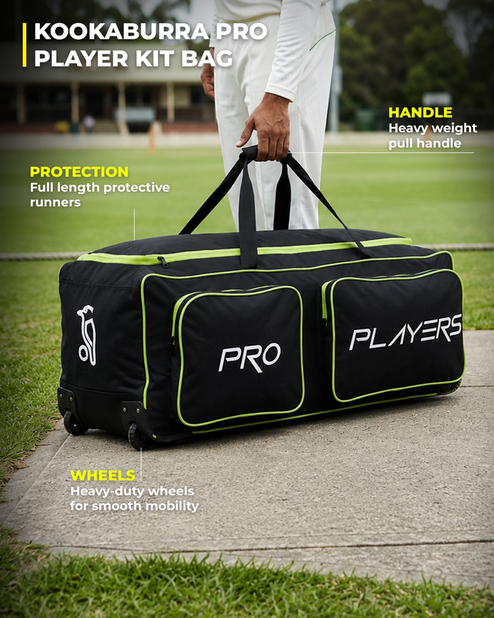Kookaburra Pro Player Wheelie Kit Bag features