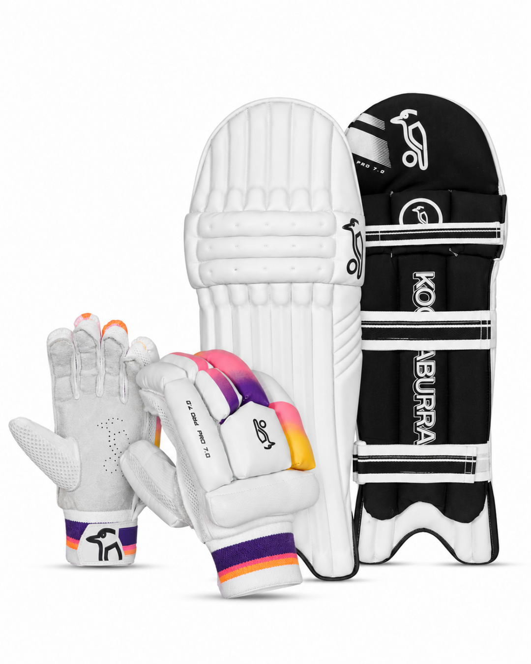 Kookaburra Aura Pro 7.0 Batting Pads and Gloves Bundle - Adult