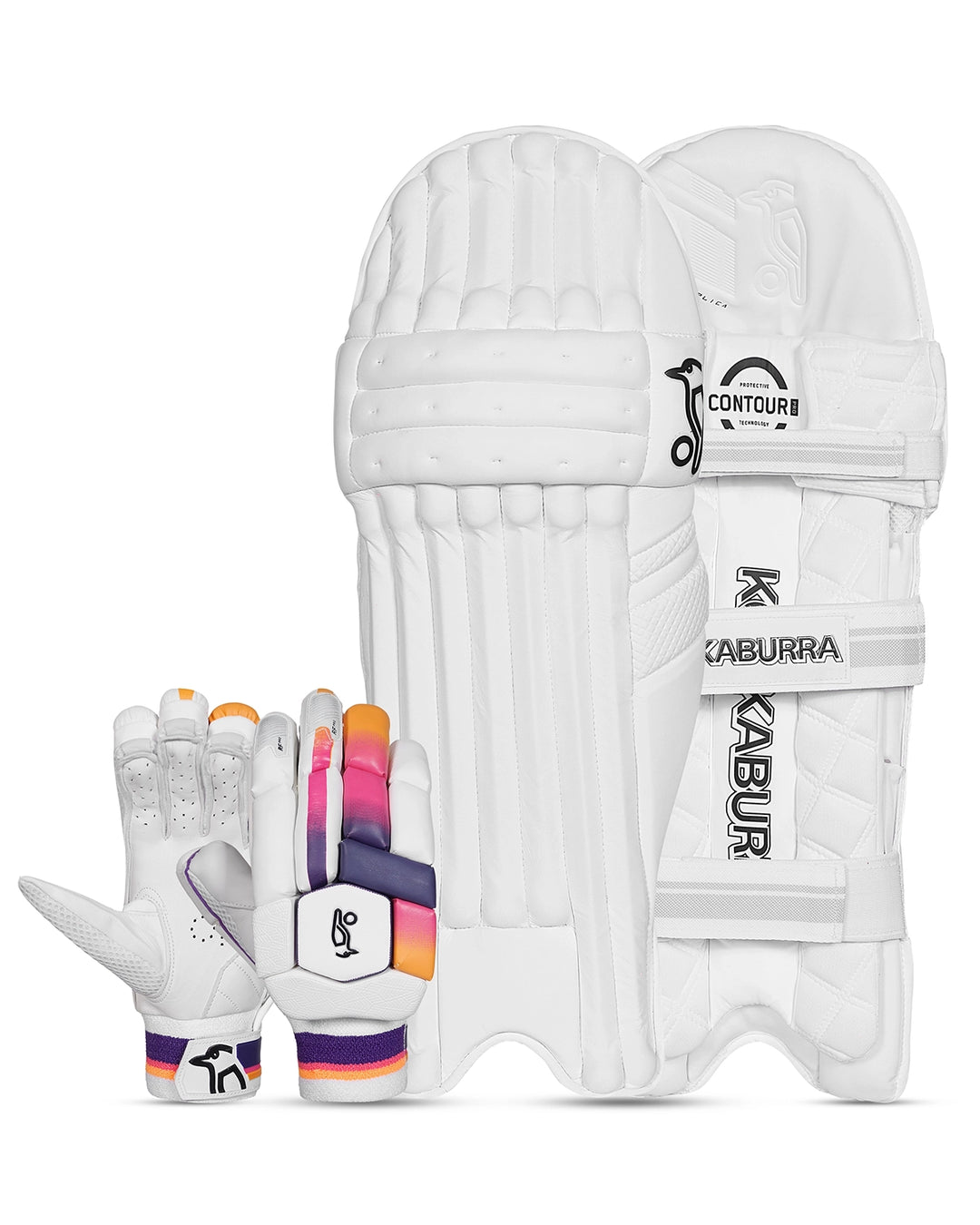 Kookaburra Aura Pro Player Batting Pads and Gloves Bundle - Adult