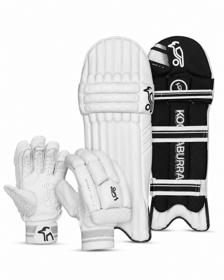 Kookaburra Ghost Pro 7.0 Batting Pads and Gloves Bundle - Adult
