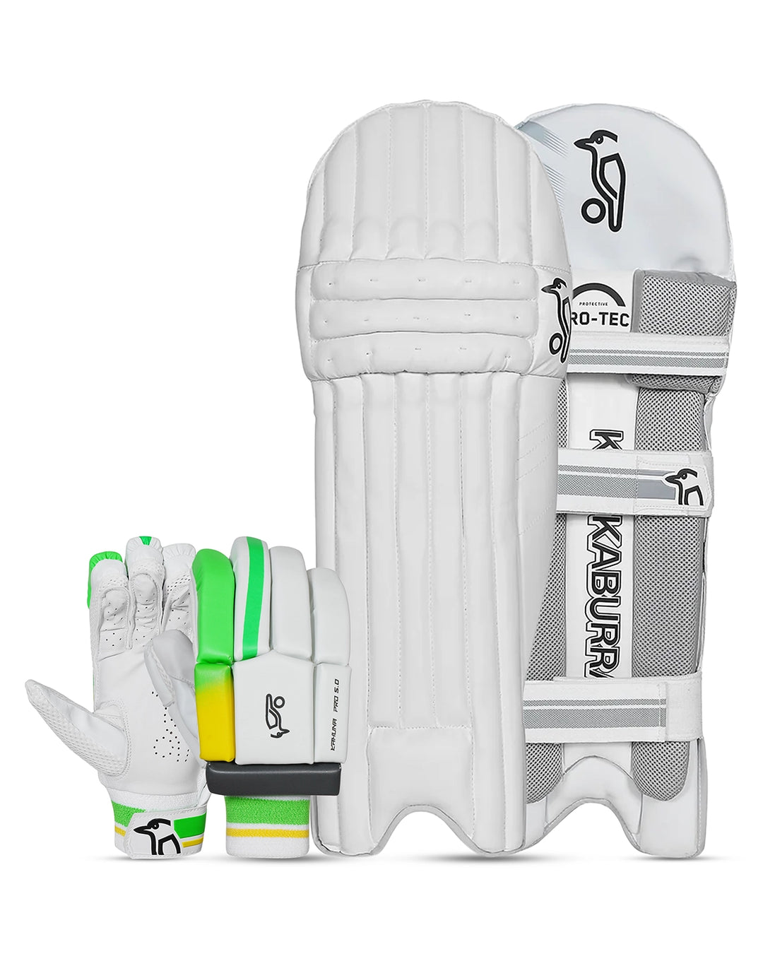 Kookaburra Kahuna Pro 5.0 Batting Pads and Gloves Bundle - Adult