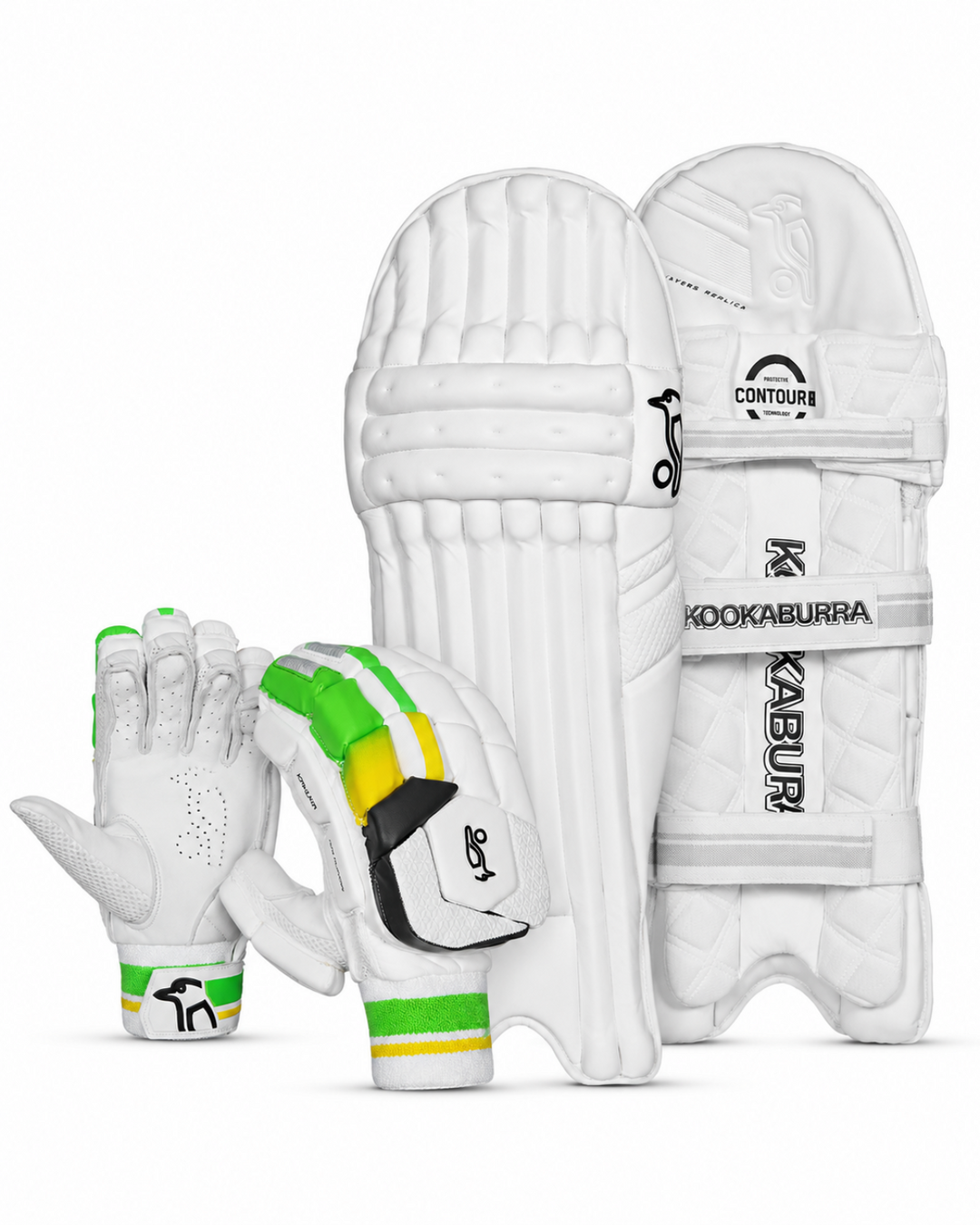 Kookaburra Kahuna Pro Player Batting Pads and Gloves Bundle - Adult