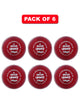 WHACK 4pc Legacy Leather Cricket Ball Bundle - 156gm - Red - Pack of 6x or 12x