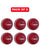 WHACK 4pc Legacy Leather Cricket Ball Bundle - 156gm - Red - Pack of 6x or 12x