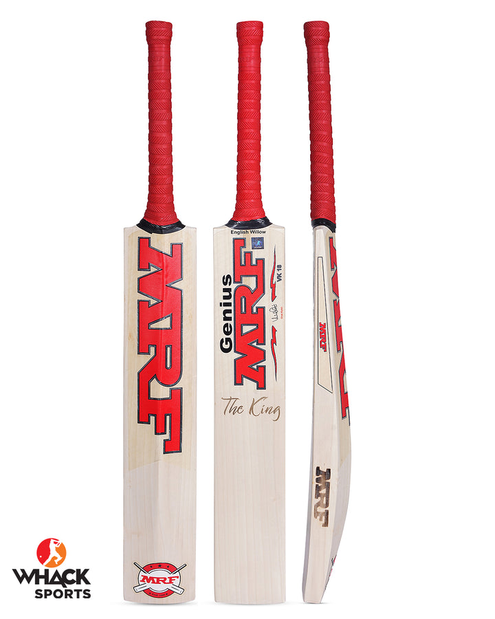 MRF The King English Willow Cricket Bat - Boys/Junior