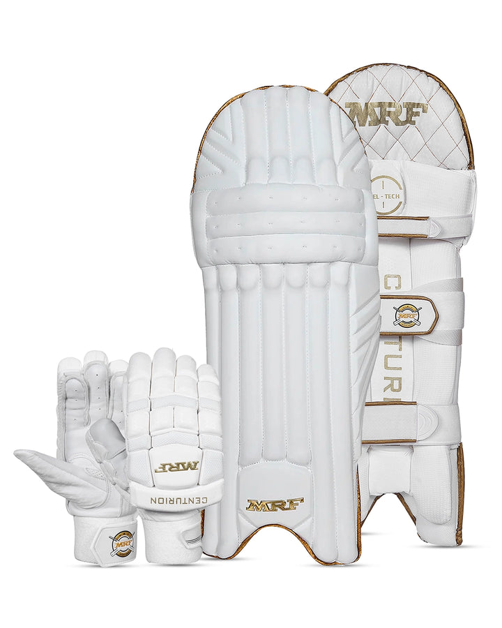 MRF Centurion Batting Pads and Gloves Bundle - Adult