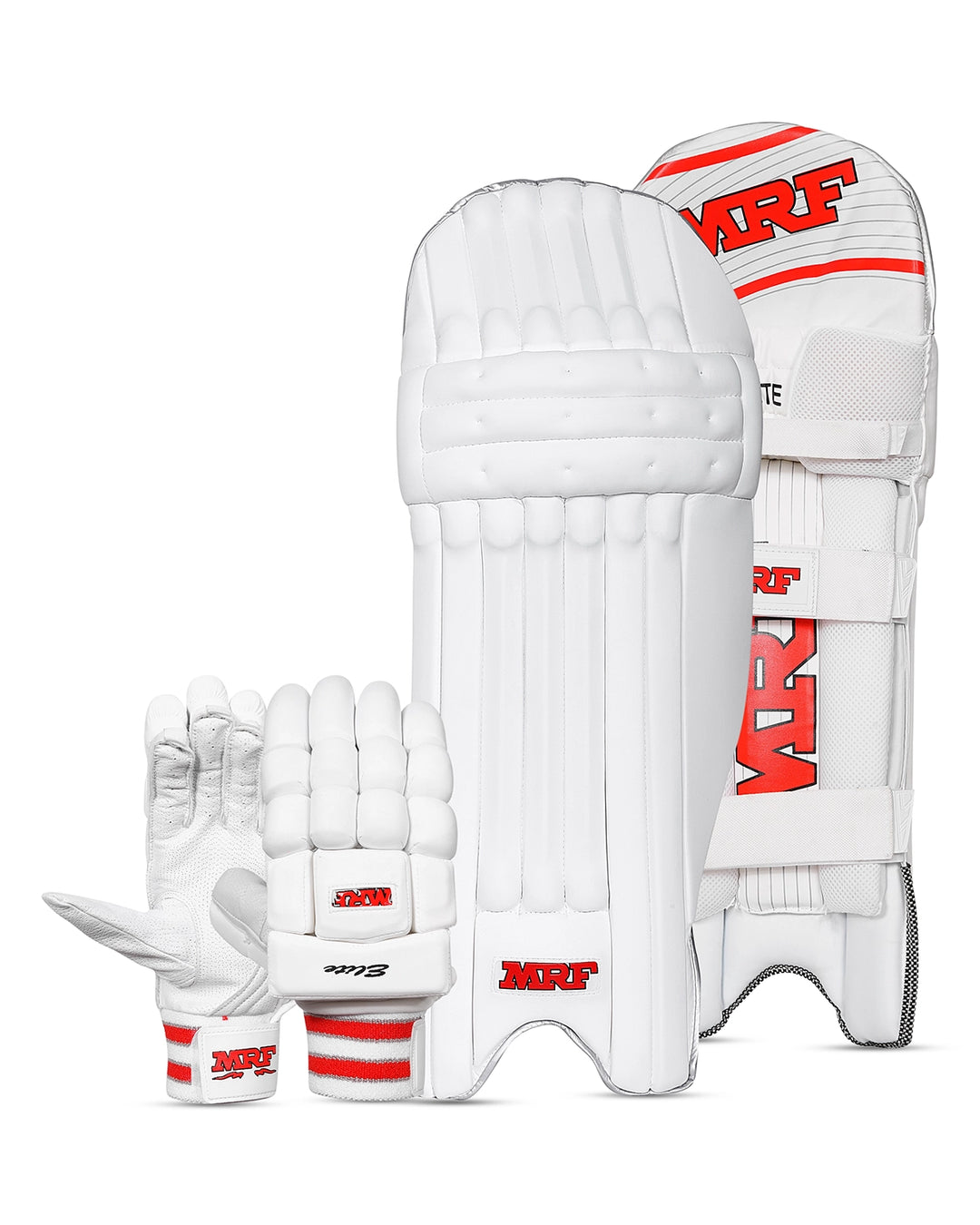 MRF Elite Batting Pads and Gloves Bundle - Adult