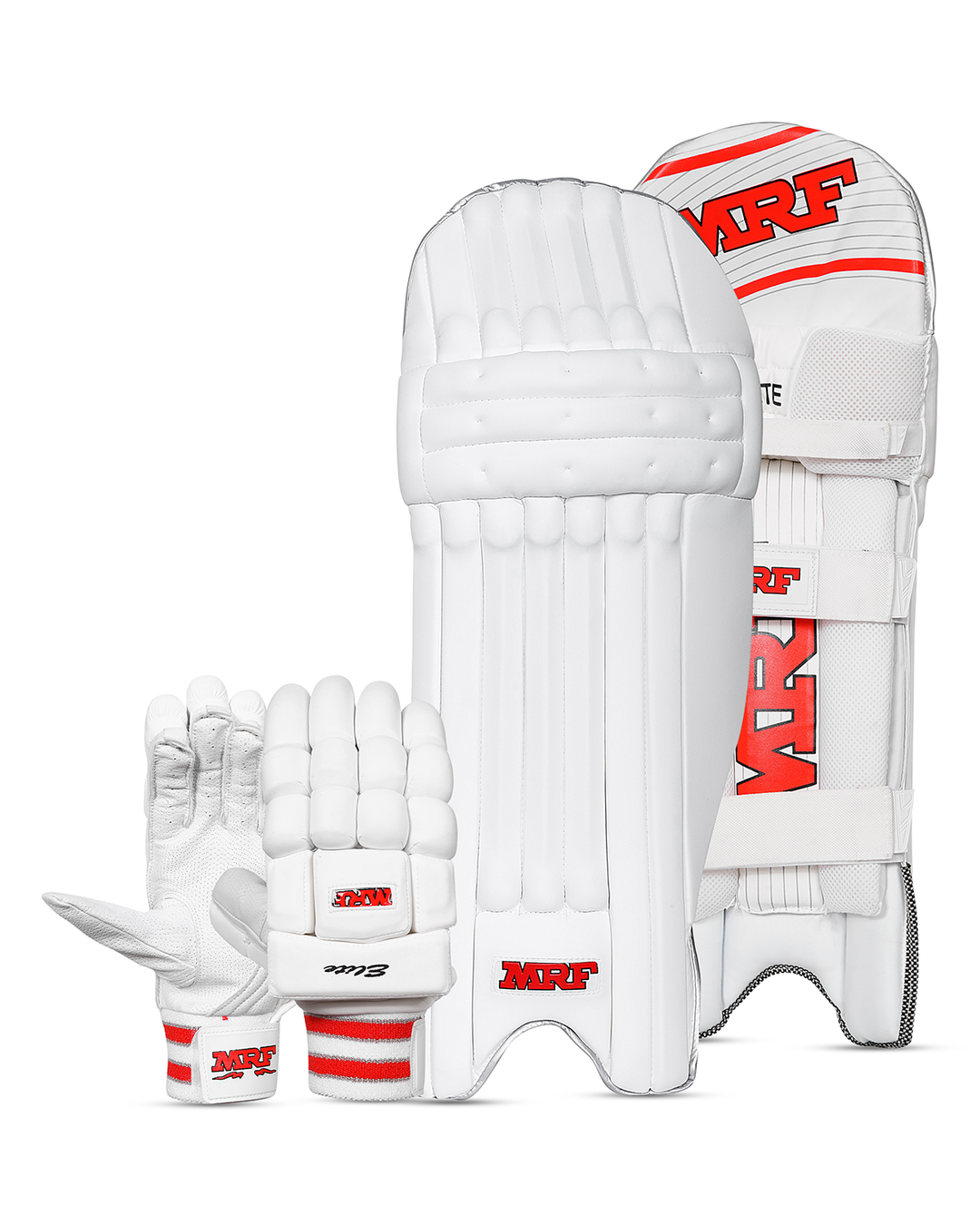 MRF Elite Batting Pads and Gloves Bundle - Adult