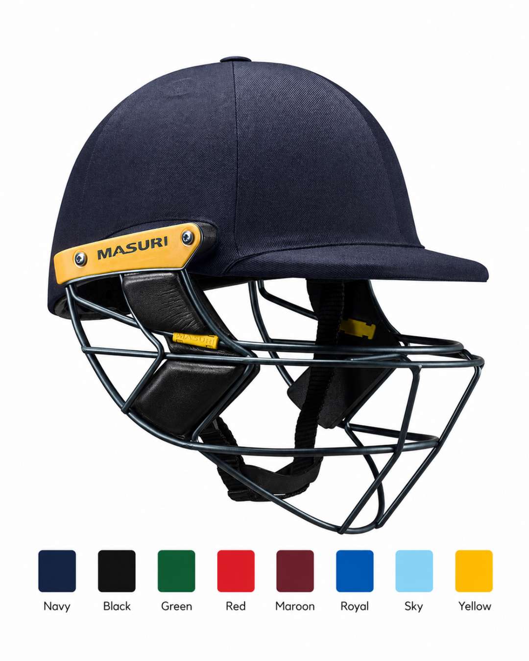 Masuri E Line Stainless Steel Cricket Batting Helmet - Senior
