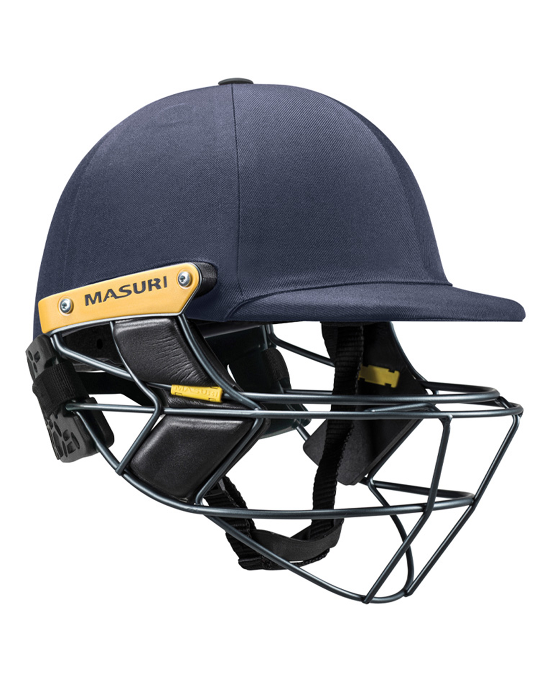 Masuri E Line Stainless Steel Cricket Batting Helmet with Neck Guard - Senior