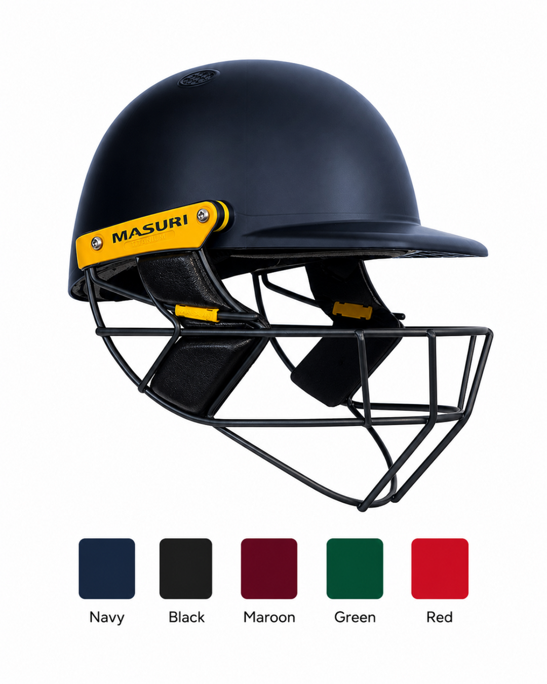 Masuri T Line Player Titanium Cricket Batting Helmet - Painted - Senior - Custom Logo