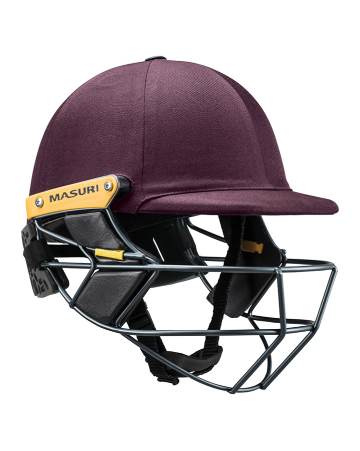 Masuri T Line Stainless Steel Cricket Batting Helmet with Neck Guard - Senior, fitted with rear neck guard