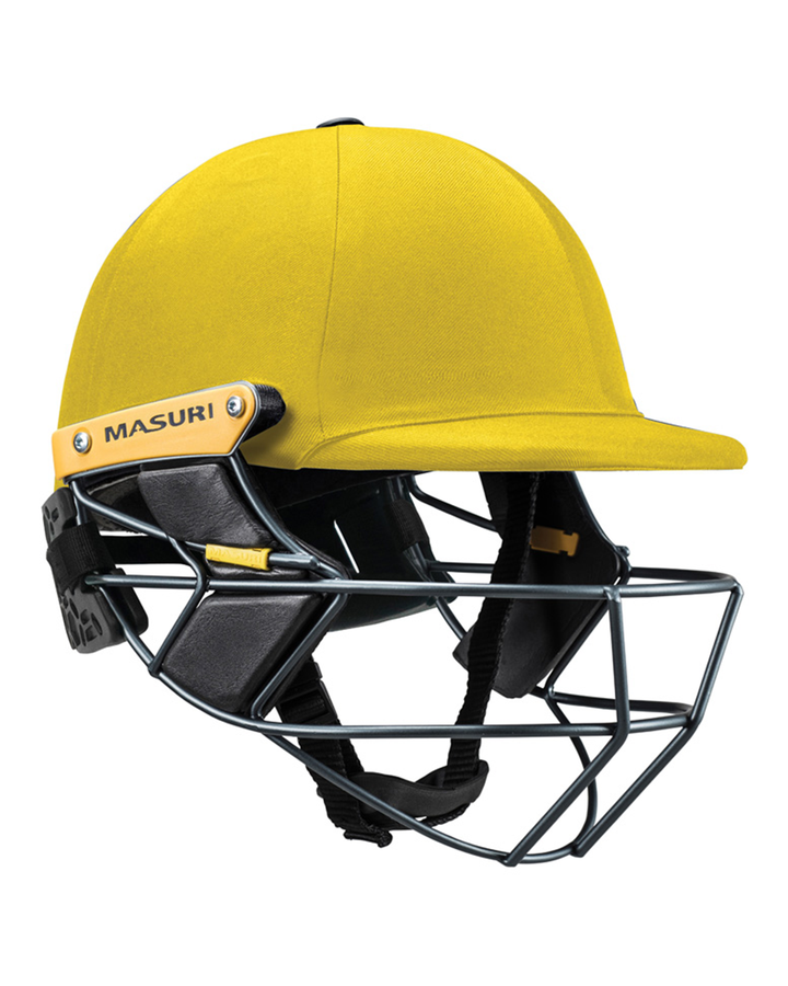 Masuri T Line Stainless Steel Cricket Batting Helmet with Neck Guard - Senior, fitted with rear neck guard