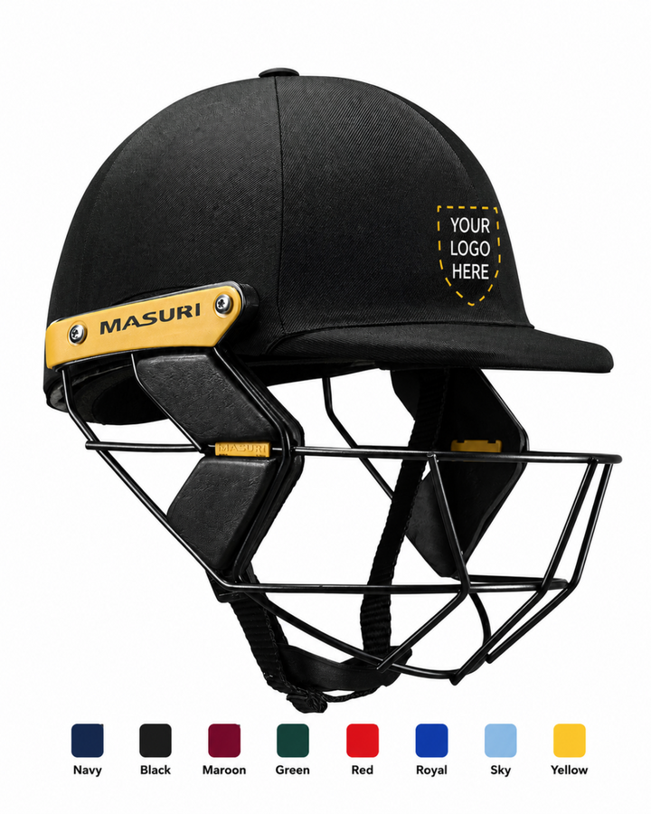 Masuri T Line Stainless Steel Cricket Batting Helmet - Senior - Custom Logo