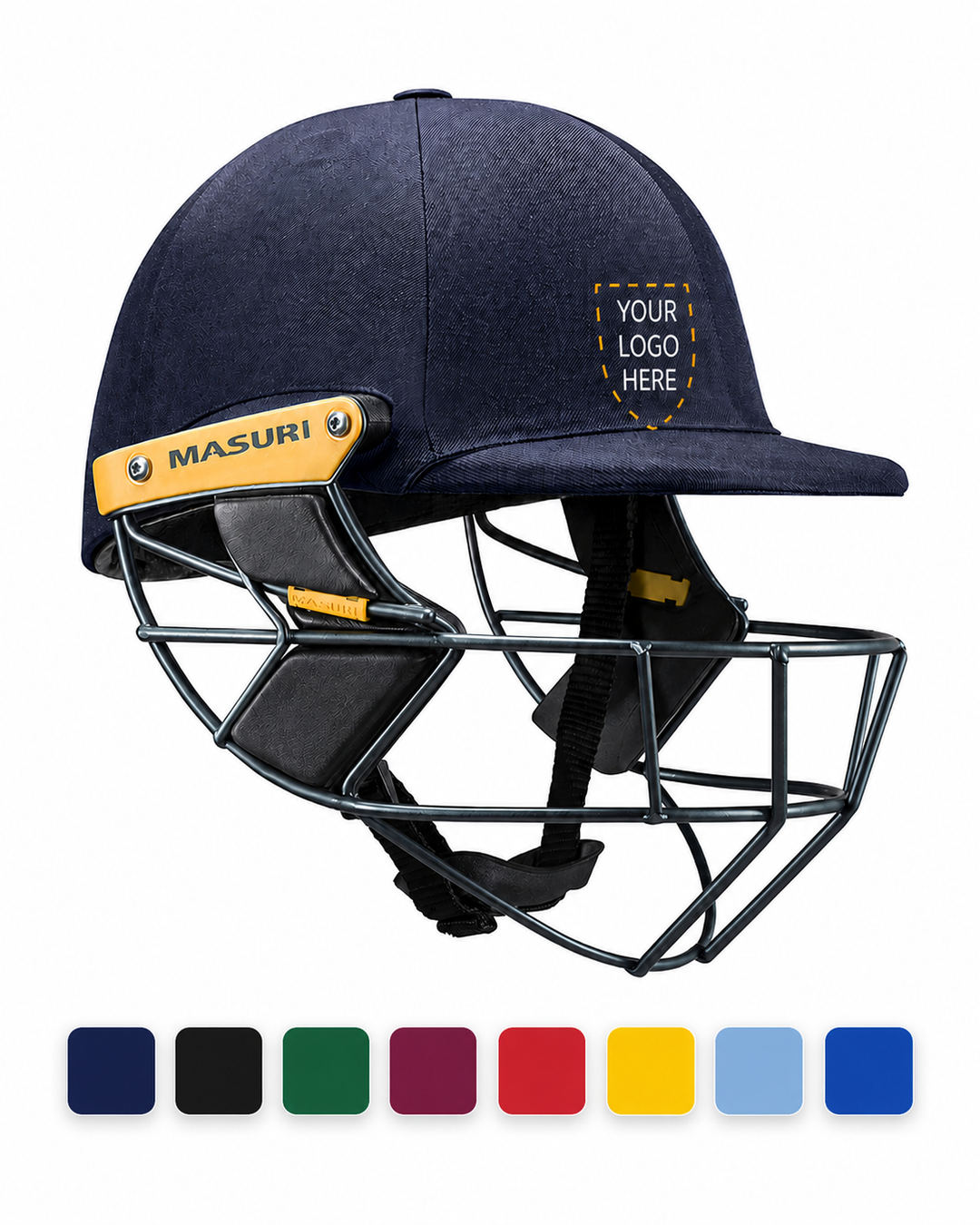 Masuri T Line Stainless Steel Cricket Wicket Keeping Helmet - Senior - Custom Logo
