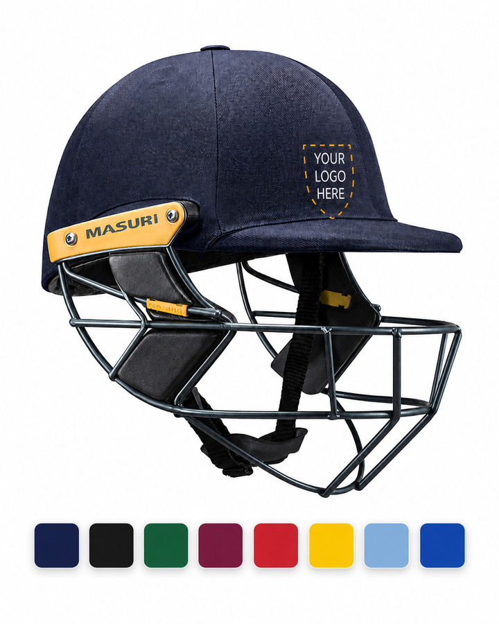 Masuri T Line Stainless Steel Cricket Wicket Keeping Helmet - Senior - Custom Logo
